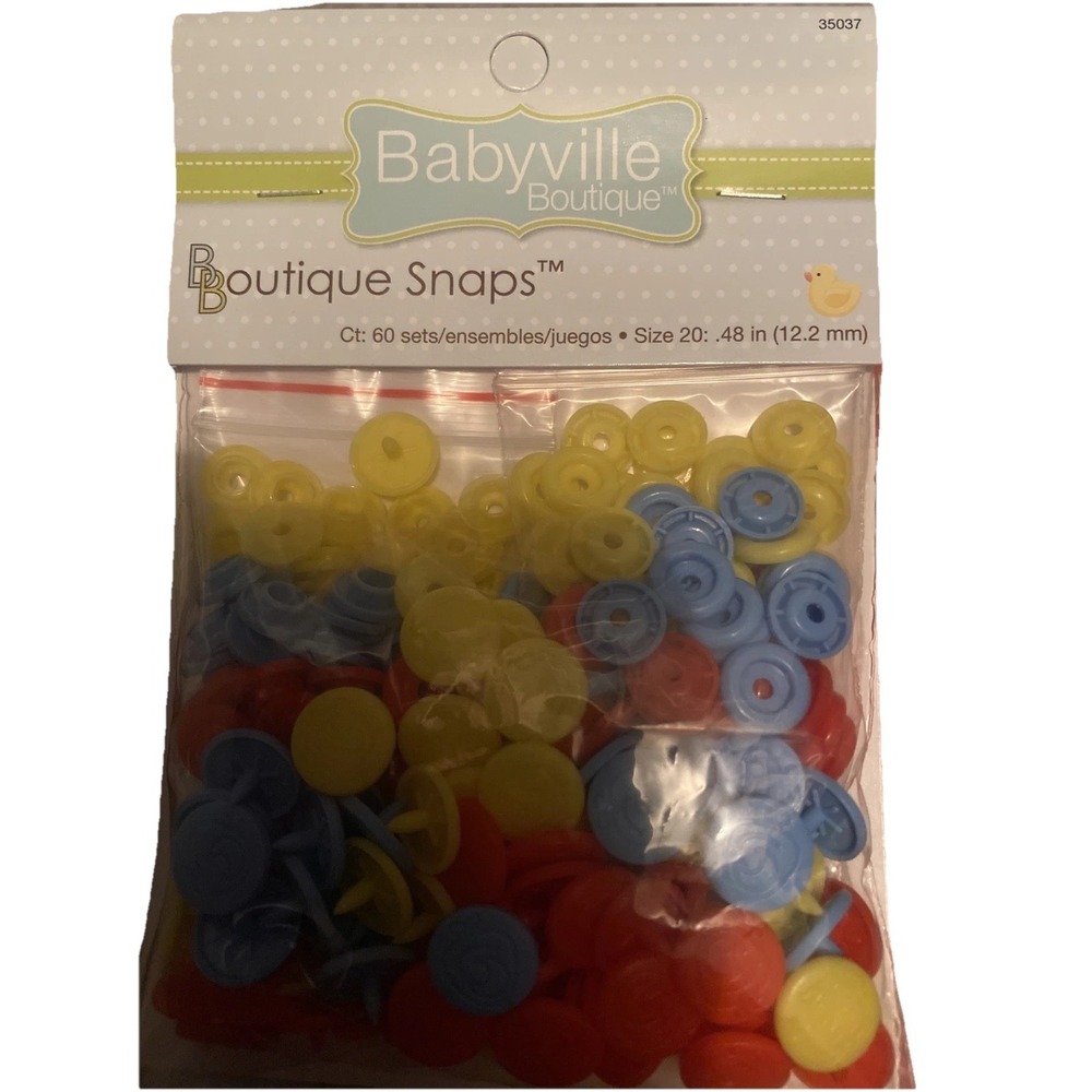 Babyville Boutique 35034 Snaps, Size 20, Hearts (60-Sets) 10 Packs 600 TOTAL